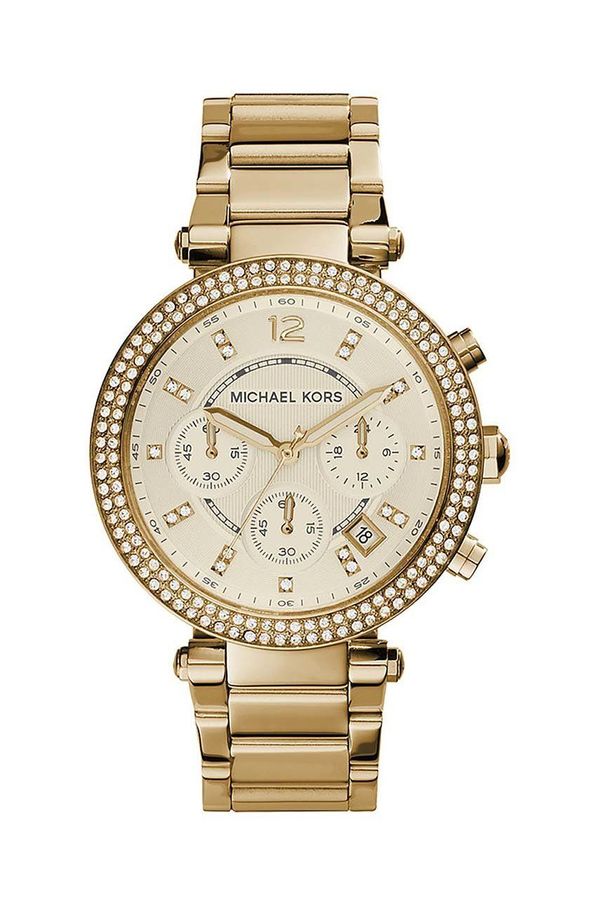Michael Kors Sat Michael Kors MK5354 za žene, boja: zlatna