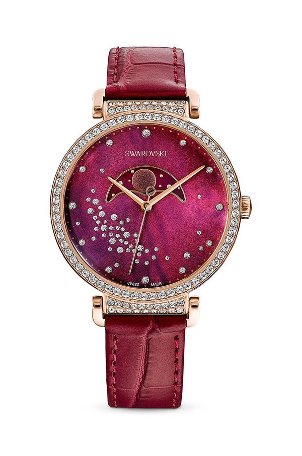 Swarovski Sat Swarovski 5613323 Passage Moon Phase za žene, boja: crvena