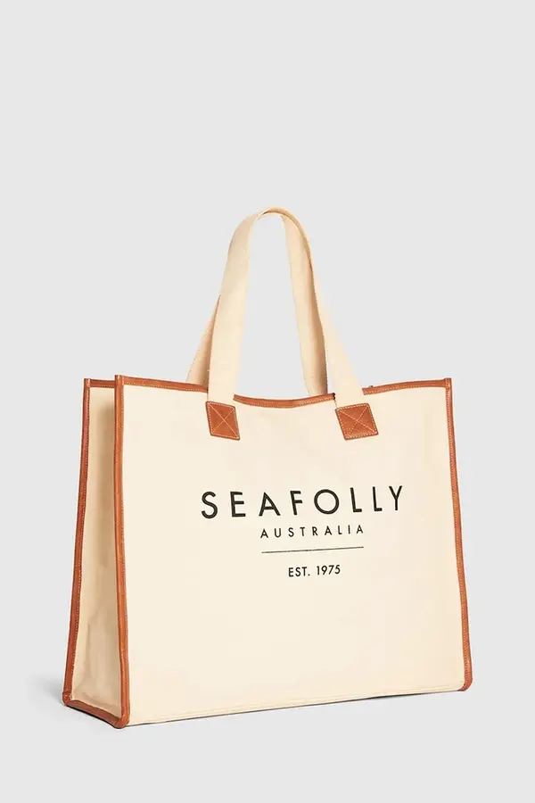 Seafolly Seafolly tote torba za žene od pamučnog platna