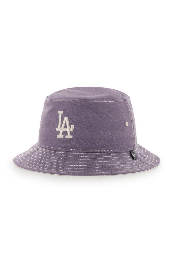 47brand Šešir 47brand Los Angeles Dodgers boja: ljubičasta, pamučni