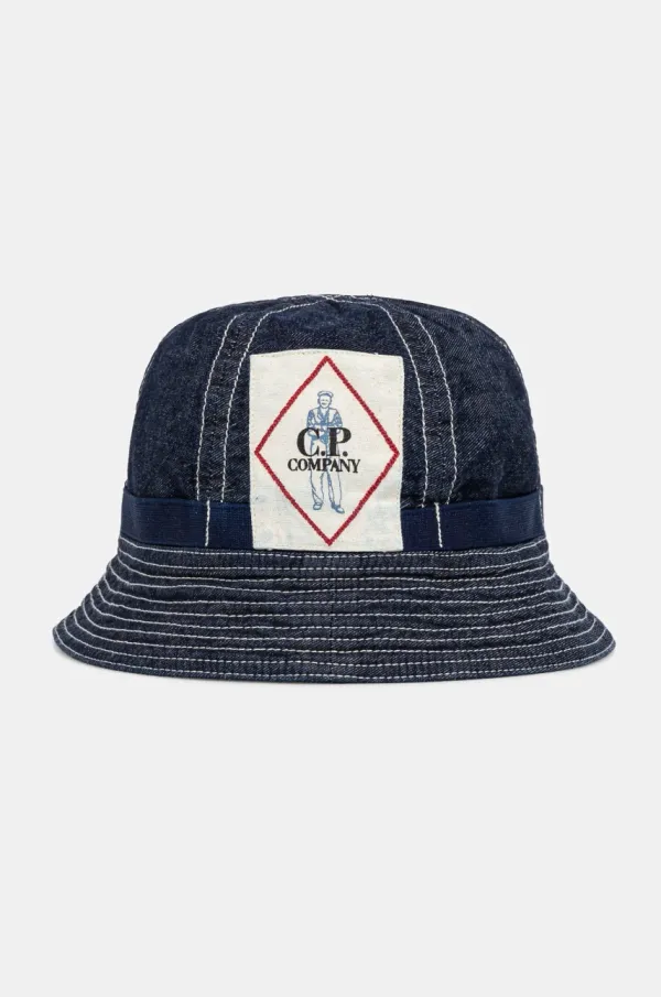 C.P. Company Šešir C.P. Company boja: tamno plava, pamučni, 18CMAC294A110295W