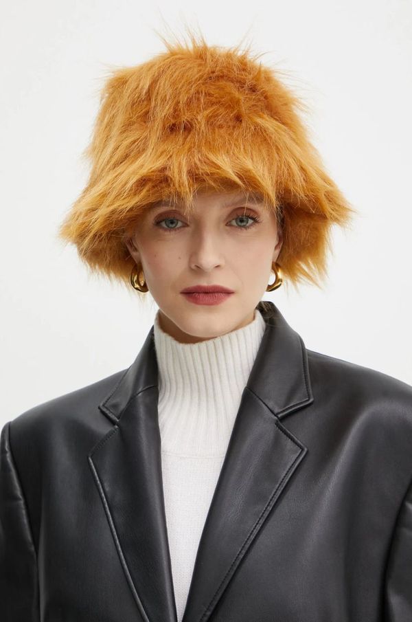 RUSLAN BAGINSKIY Šešir Ruslan Baginskiy boja: smeđa, od debelog pletiva, BCT004-P-HH-WRB