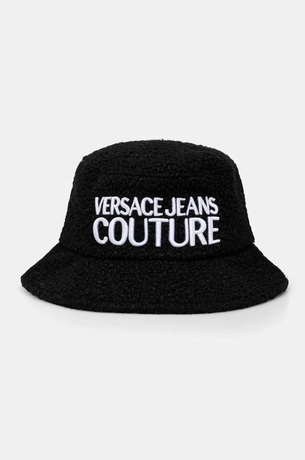 Versace Jeans Couture Šešir s dodatkom vune Versace Jeans Couture boja: crna, 77GAZK07 ZSB12