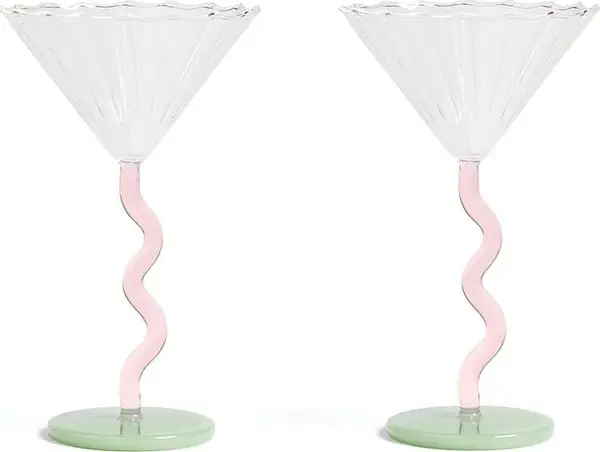 &k amsterdam Set čaša &k amsterdam Coupe Curve Set 150 ml 2-pack