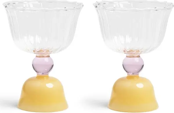 &k amsterdam Set čaša &k amsterdam Glass Tulip Caramel 200 ml 2-pack