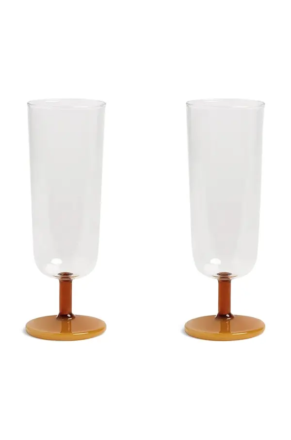 &k amsterdam Set čaša za šampanjac &k amsterdam mingle amber 250 ml 2-pack