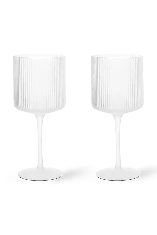 Ferm Living Set čaša za vino ferm LIVING Ripple 325 ml 2-pack