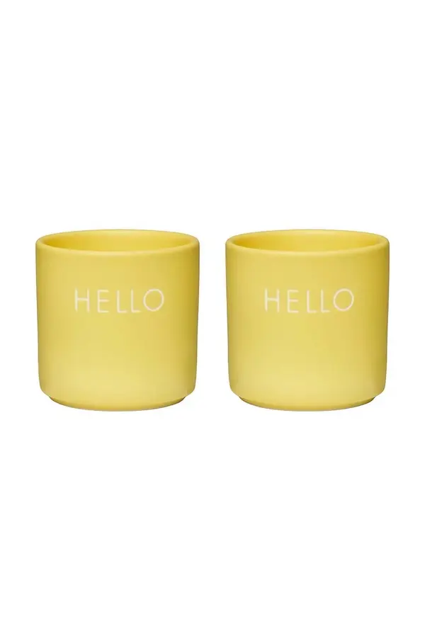 Design Letters Set čašica za jaja Design Letters Yello Hello 2-pack