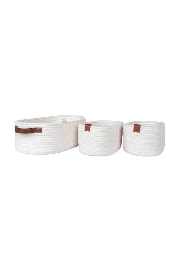 House Nordic Set košara za pohranu House Nordic Jarana 3-pack boja: bijela