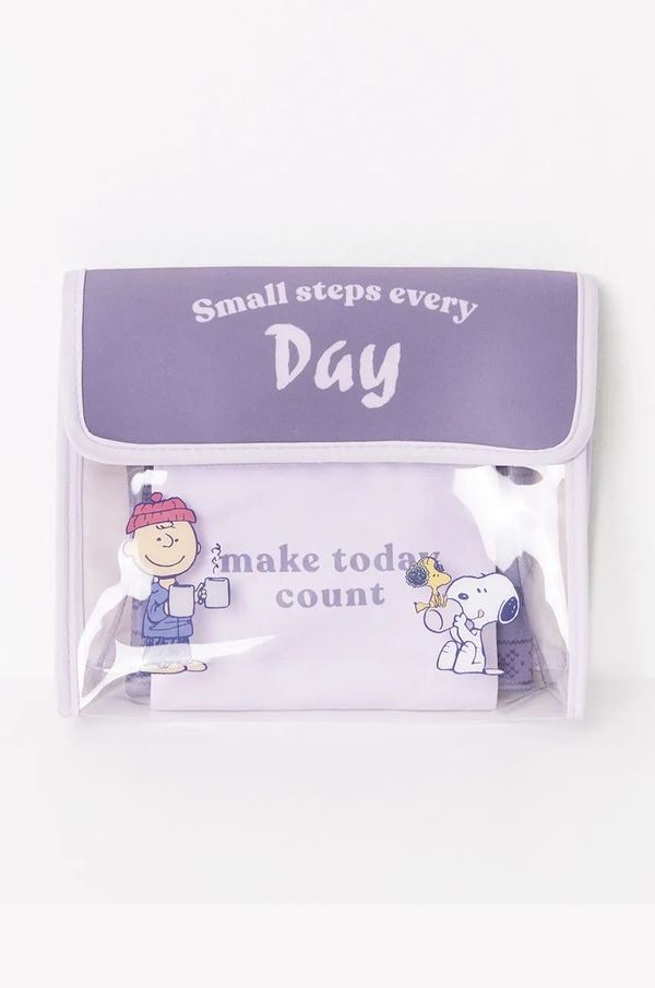 women'secret Set kozmetičkih torbica women'secret Snoopy 3-pack boja: ljubičasta, 4848808