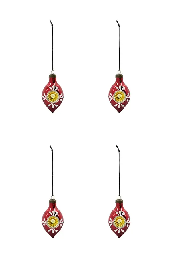 House Doctor Set kuglica za bor House Doctor HDNostal 9,3 x 4,9 cm 4-pack