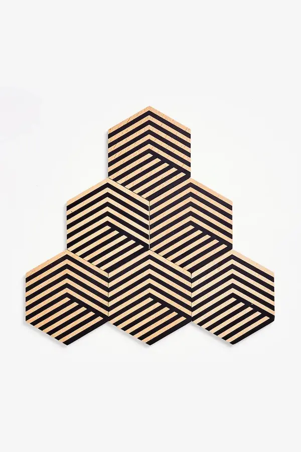 Areaware Set podmetača za stol Areaware Tiles 9 x 8,5 cm 6-pack