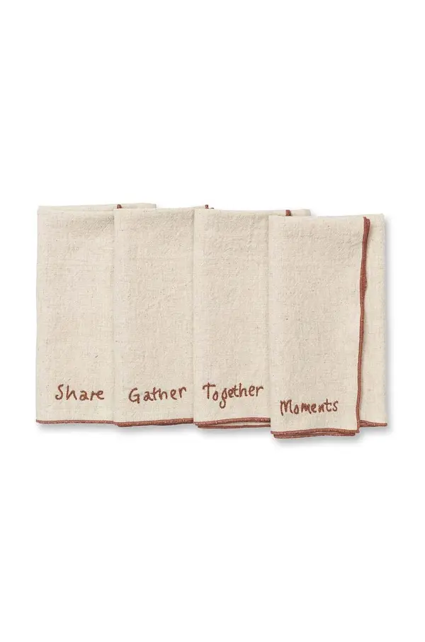 Ferm Living Set salveta ferm LIVING Occasion 4-pack