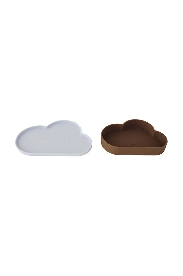 OYOY Set: tanjur i zdjelica OYOY Chloe Cloud 23,5 / 19,5 cm