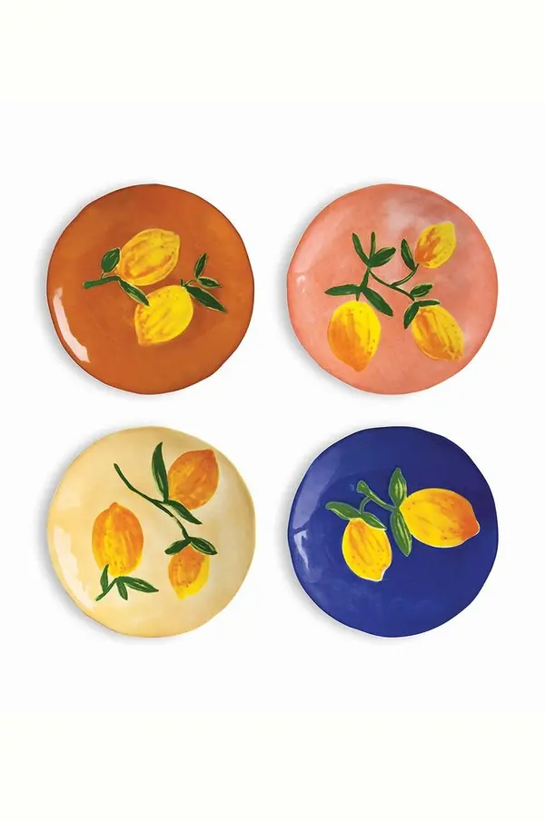 &k amsterdam Set tanjura &k amsterdam Lemon Full Colour 4-pack