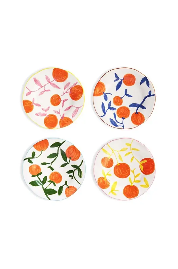 &k amsterdam Set tanjura &k amsterdam Orange Twig 4-pack