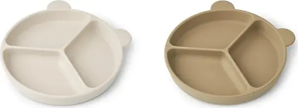Liewood Set tanjura Liewood Stacy Divider Suction Plate 2-Pack 2-pack