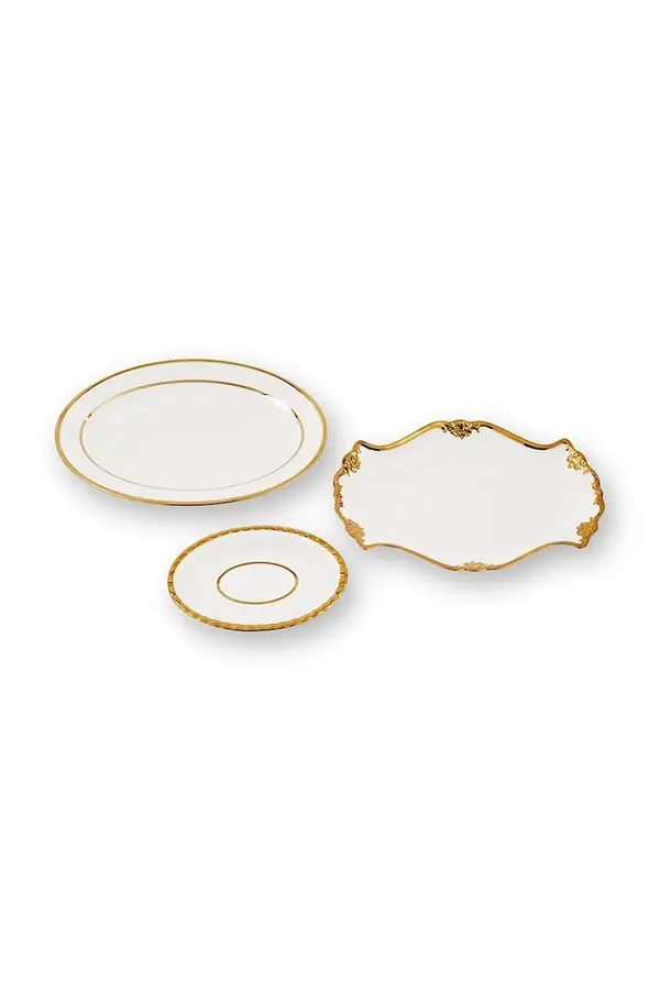 Pols Potten Set tanjura Pols Potten Golden Finds 3-pack