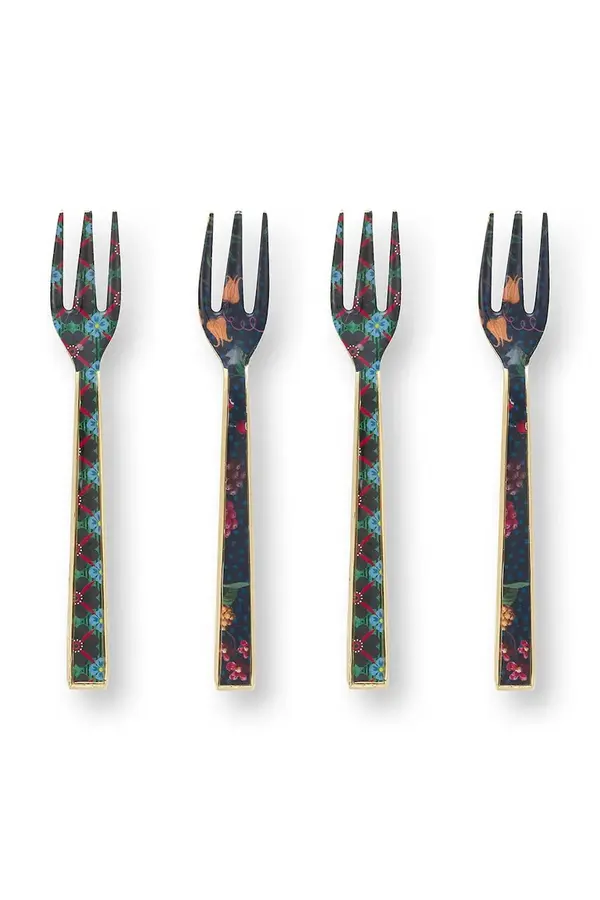 Pip Studio Set vilica za desert Pip Studio Enamelled Berry Blues 4-pack