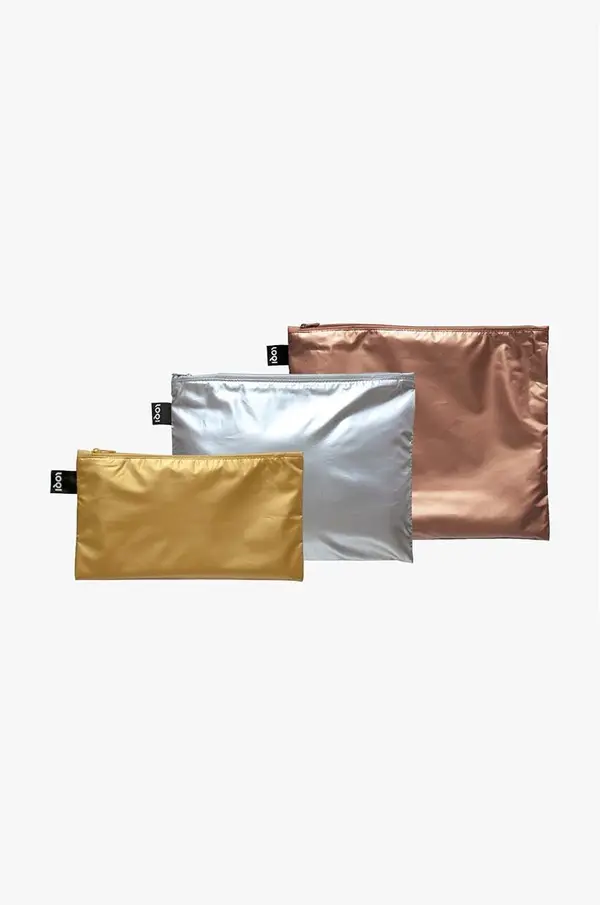 LOQI Set vrećica LOQI METALLIC 3-pack