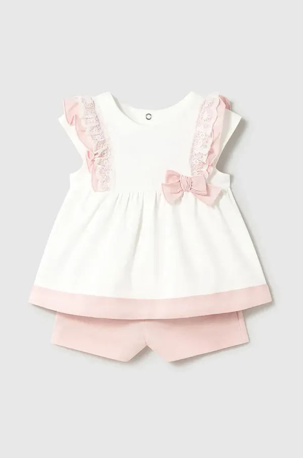 Mayoral Set za bebe s primjesom lana Mayoral boja: ružičasta, 1236