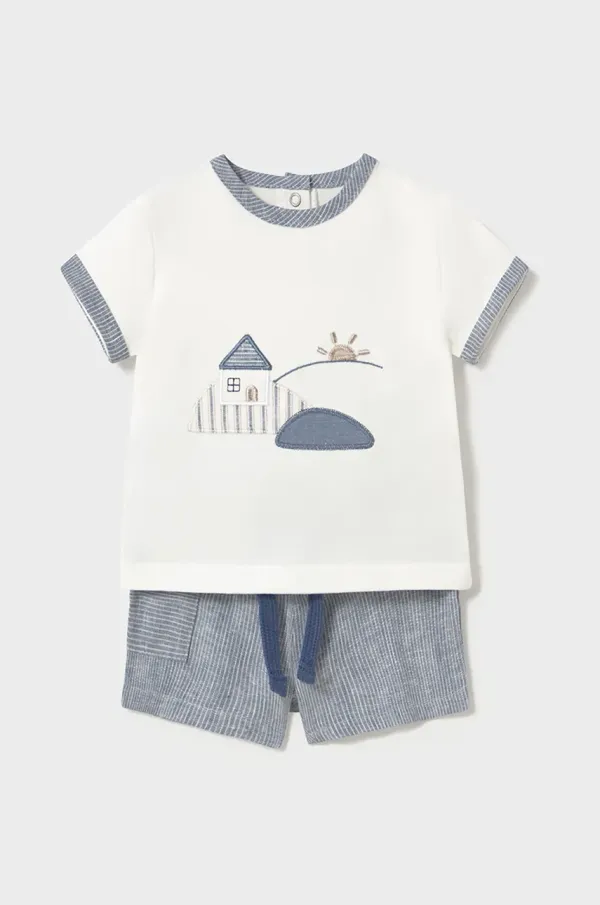 Mayoral Newborn Set za bebe s primjesom lana Mayoral Newborn 1207