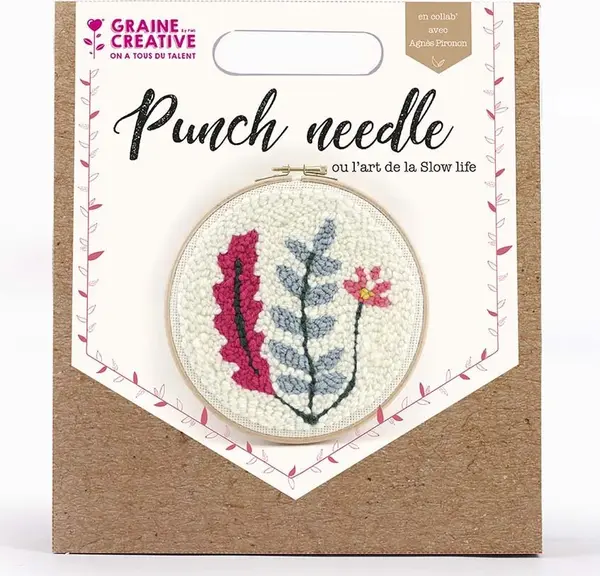 Graine Creative Set za vezenje Graine Creative Vegetal Punch Needle Kit