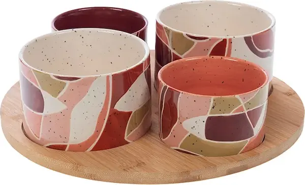 Set zdjelica s poklopcima za posluživanje home & lifestyle 7 x 30 cm Set zdjelica s poklopcima za posluživanje home & lifestyle 7 x 30 cm