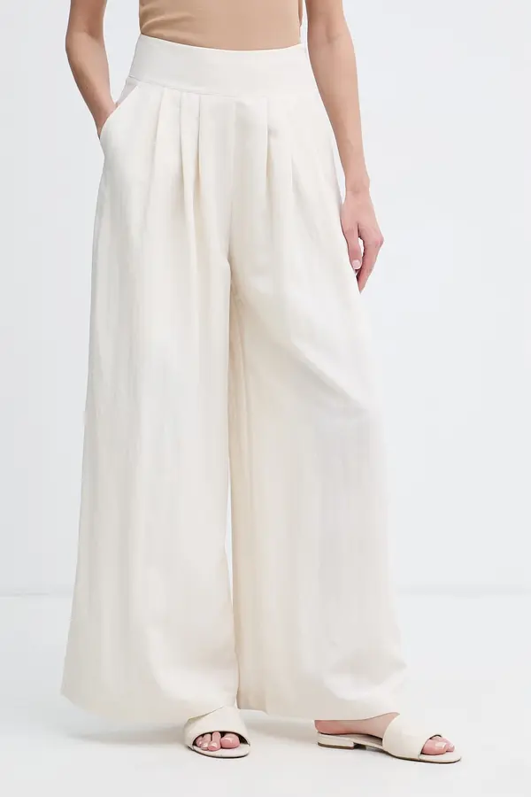 Sisley Sisley hlače culottes ženske s viskozom