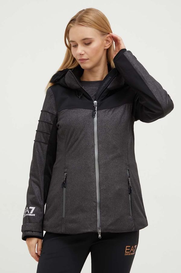 EA7 Emporio Armani Skijaška jakna EA7 Emporio Armani boja: crna, za zimu