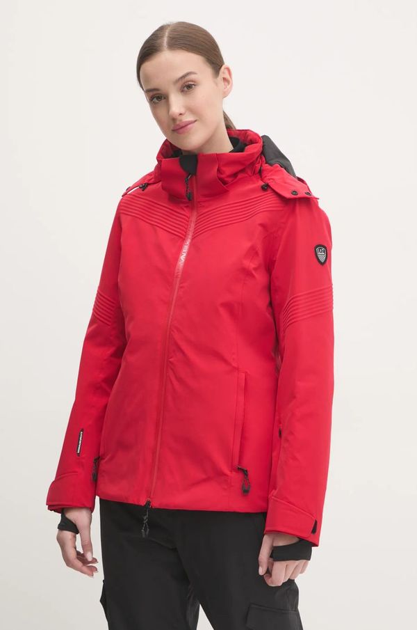 EA7 Emporio Armani Skijaška jakna EA7 Emporio Armani Cortina Embossed Toray boja: crvena, TN44Z.6DTG03