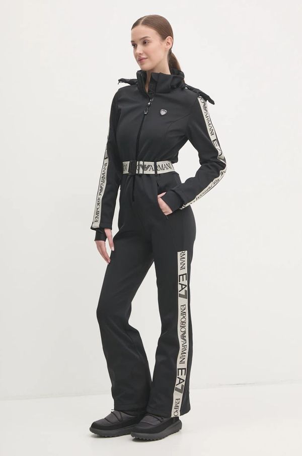 EA7 Emporio Armani Skijaški kombinezon EA7 Emporio Armani Kitzbuhel Softshell boja: crna, TN8HZ.6DTD02