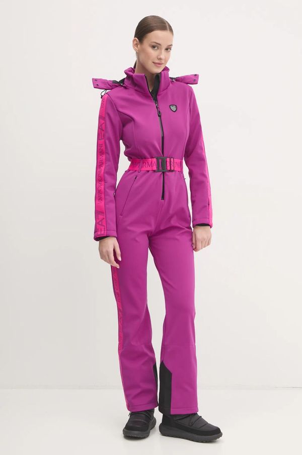 EA7 Emporio Armani Skijaški kombinezon EA7 Emporio Armani Kitzbuhel Softshell boja: ljubičasta, TN8HZ.6DTD02