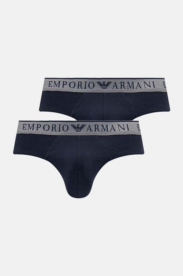 Emporio Armani Underwear Slip gaćice Emporio Armani Underwear 2-pack za muškarce, boja: tamno plava, 111733 4F720