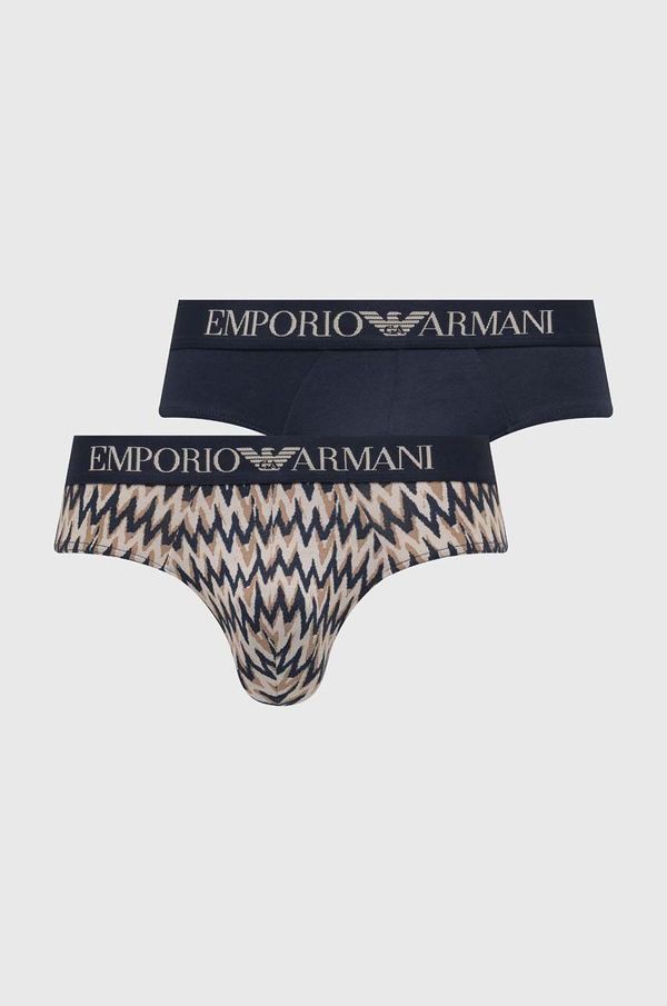 Emporio Armani Underwear Slip gaćice Emporio Armani Underwear 2-pack za muškarce, boja: tamno plava, 111733 4R504