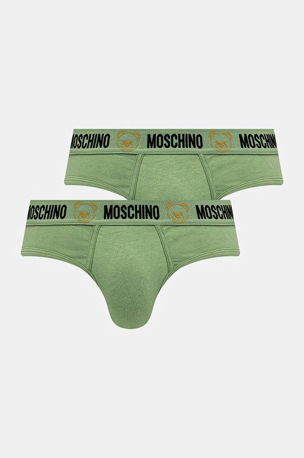 Moschino Underwear Slip gaćice Moschino Underwear 2-pack za muškarce, boja: zelena, 13014406