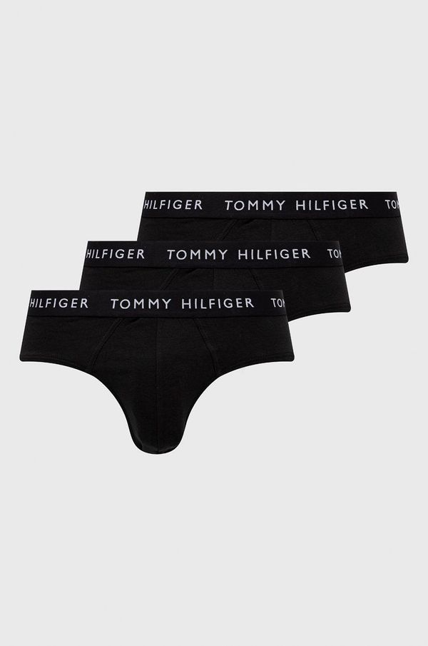 Tommy Hilfiger Slip gaćice Tommy Hilfiger (3-pack) za muškarce, boja: crna