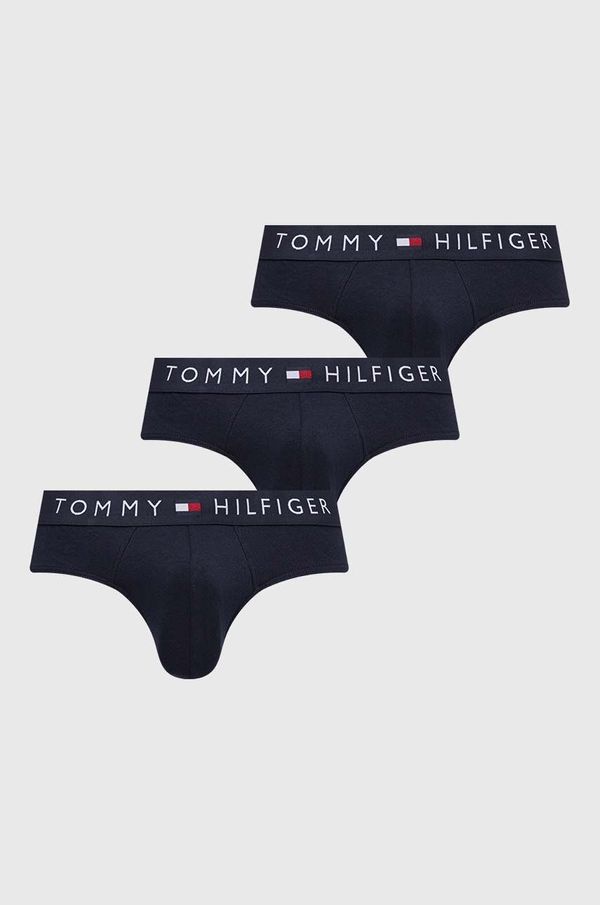 Tommy Hilfiger Slip gaćice Tommy Hilfiger 3-pack za muškarce, boja: tamno plava