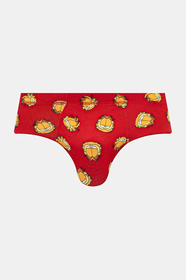 United Colors of Benetton Slip gaćice United Colors of Benetton x GARFIELD za muškarce, boja: crvena, 3VOU2S00H