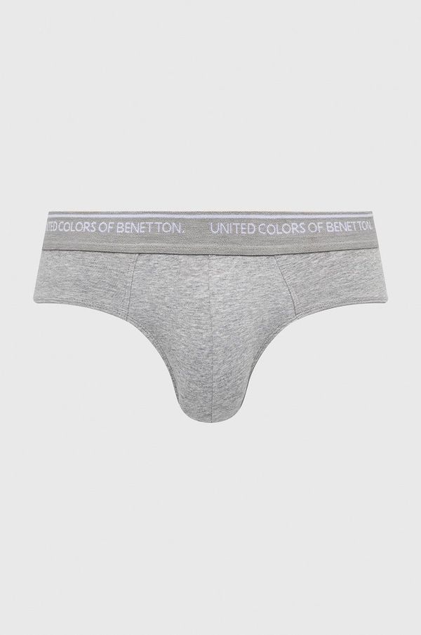 United Colors of Benetton Slip gaćice United Colors of Benetton za muškarce, boja: siva