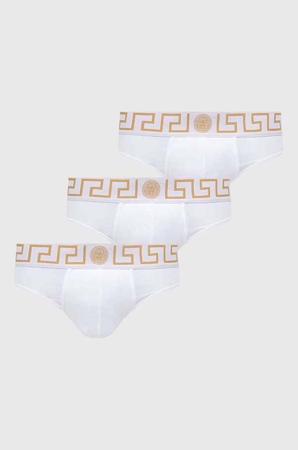Versace Slip gaćice Versace 3-pack za muškarce, boja: bijela, AU10327 1A10011