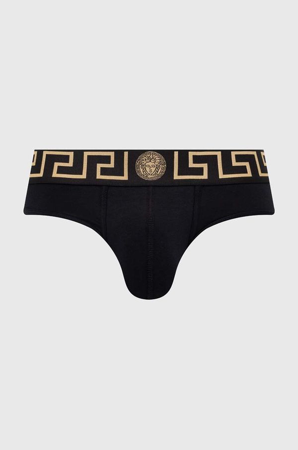 Versace Slip gaćice Versace za muškarce, boja: crna, AU10027 1A10011