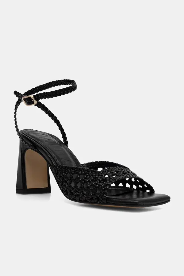 Souliers Martinez Souliers Martinez sandale s debelom potpeticom od kože LEA