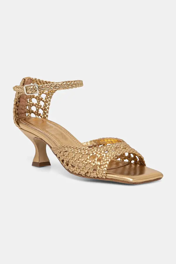 Souliers Martinez Souliers Martinez sandale s niskom potpeticom od kože VERONICA