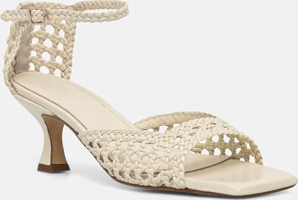 Souliers Martinez Souliers Martinez sandale s niskom potpeticom od kože VERONICA