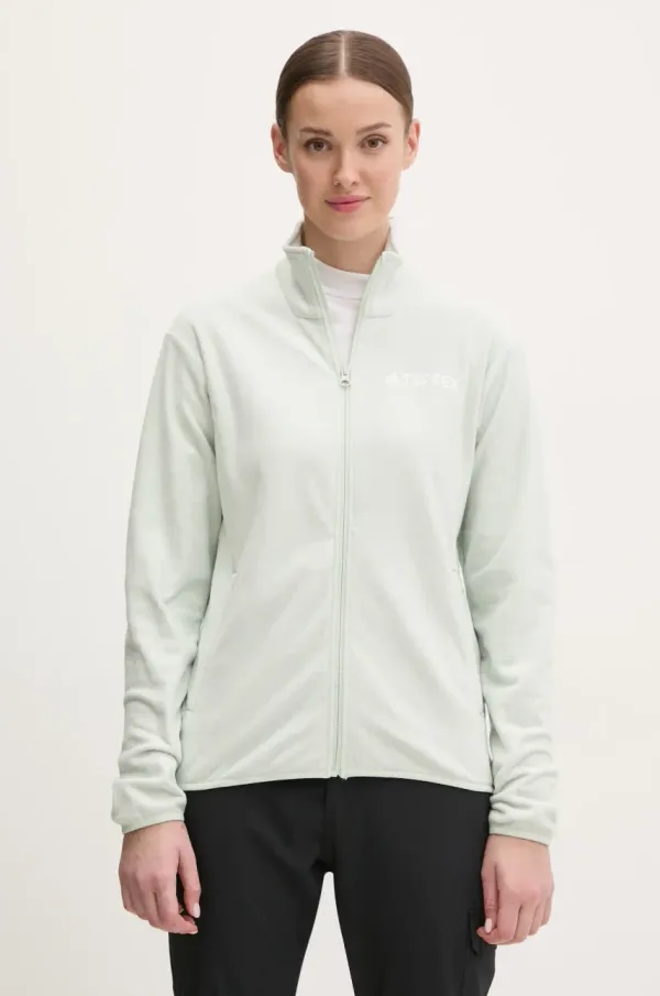 adidas TERREX Sportska dukserica adidas TERREX Essentials boja: zelena, bez uzorka, JP0801