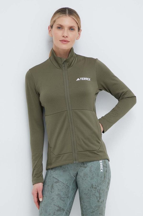 adidas TERREX Sportska dukserica adidas TERREX Multi boja: zelena, bez uzorka