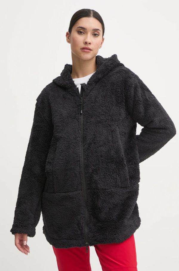 Burton Sportska dukserica Burton Minxy Hi-Loft boja: crna, s kapuljačom, bez uzorka, 238441