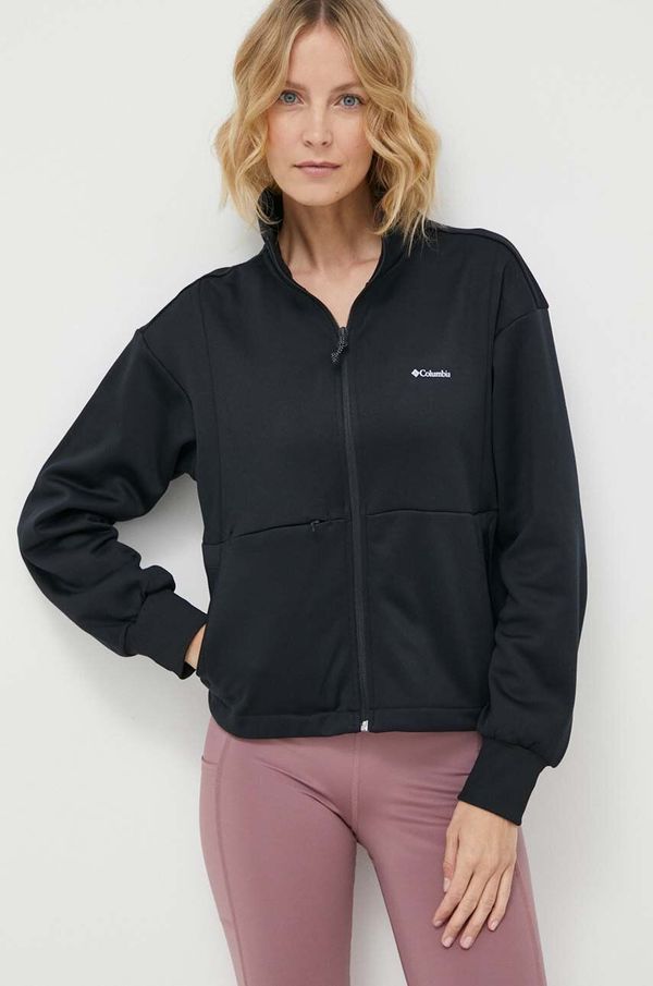 Columbia Sportska dukserica Columbia Boundless Trek boja: crna, s kapuljačom, bez uzorka, 2073084