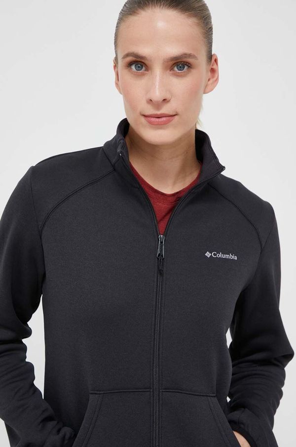Columbia Sportska dukserica Columbia Col Hike Tech boja: crna, bez uzorka